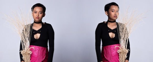 A split image showcasing two different outfits created from the same black pencil skirt. On one side, the skirt is paired with a white button-down shirt, a blazer, and heels for a professional look. On the other side, the skirt is styled with a casual tee, a denim jacket, and sneakers for a more relaxed, everyday outfit. The split image effectively demonstrates the skirt's versatility.