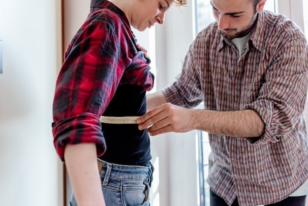 A parent carefully measuring their child's chest circumference with a soft measuring tape, ensuring the tape is snug but not too tight. The child stands still, smiling and cooperating with the measurement process.