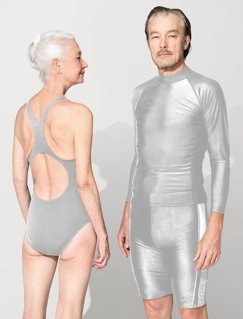 A side-by-side comparison of two Shein men's shirts – one made of a stretchy spandex blend showing a tight fit, and the other made of non-stretch cotton showing a looser, relaxed fit. The different fabric compositions and how they affect the fit are clearly highlighted.