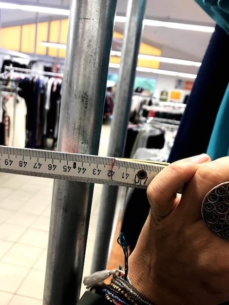A close-up of a measuring tape showing inches and centimeters, emphasizing the importance of accurate measurements for online clothing purchases.