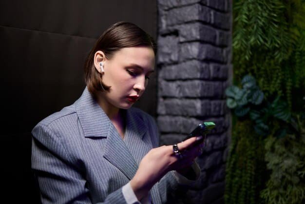 A person using a smart ring to make a contactless payment. The image highlights the seamless integration of technology and fashion, with a focus on the convenience and style of the smart accessory.