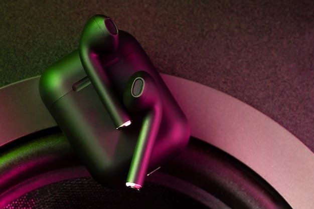 A digital illustration of various metallic objects, such as headphones, phone cases, and jewelry, displayed against a dark, futuristic background, highlighting the tech-influenced metallic trend.