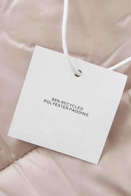 Close-up shot of a garment tag on a Shein dress, clearly labeled 