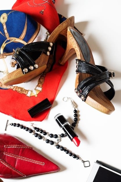 A collage of close-up images showcasing different accessories that can be paired with Shein workwear outfits, including a pearl necklace, a leather handbag, a stylish belt, and pointed-toe heels.